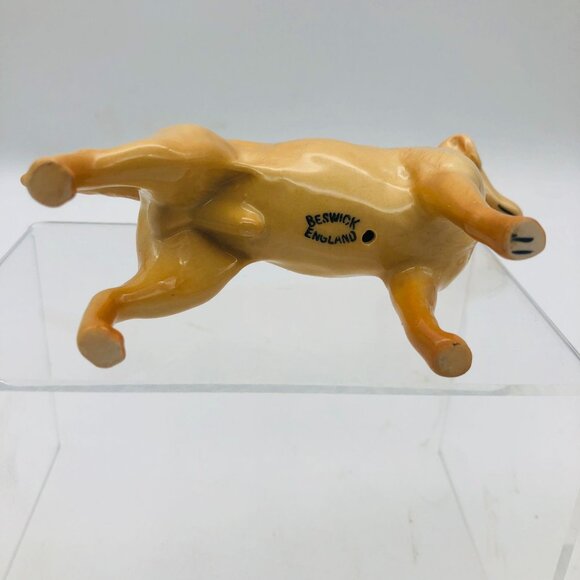 Vtg Beswick Golden Yellow Labrador Retriever Dog Figurine Porcelain England - Picture 7 of 10